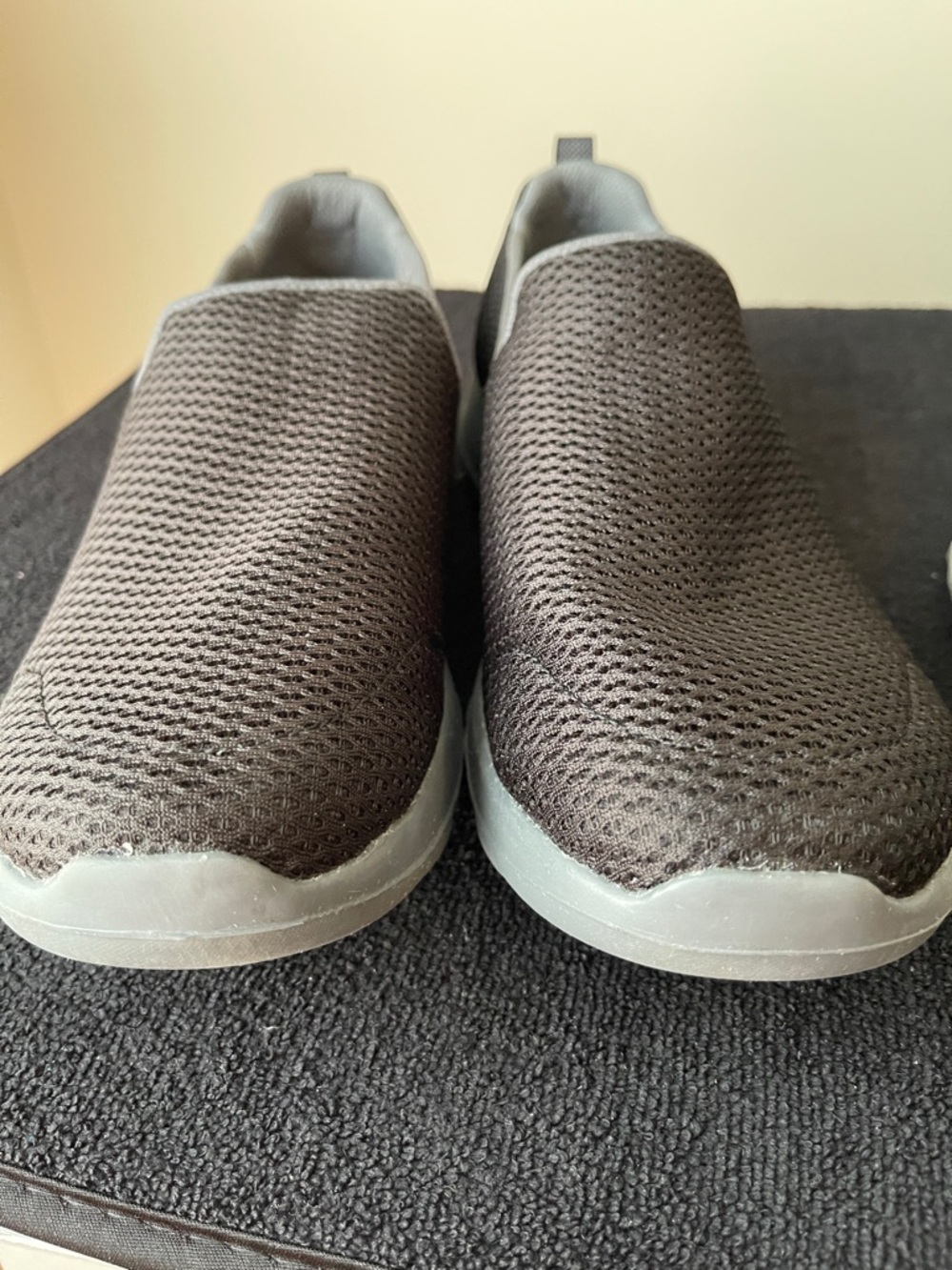 Skechers Women's Slip-On Flats in Black and Blue - Picture 8 of 11